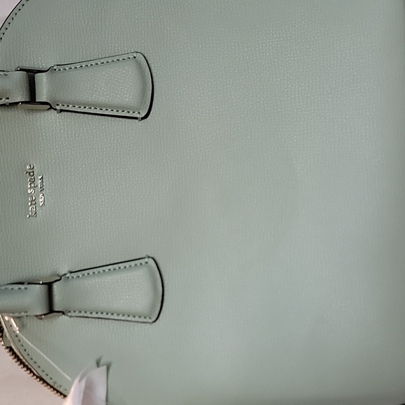 NWT Kate Spade Sylvia Large Dome Satchel in a light pistachio green - Picture 2 of 12